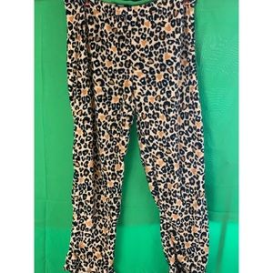 Cheetah design cozy Pj pants